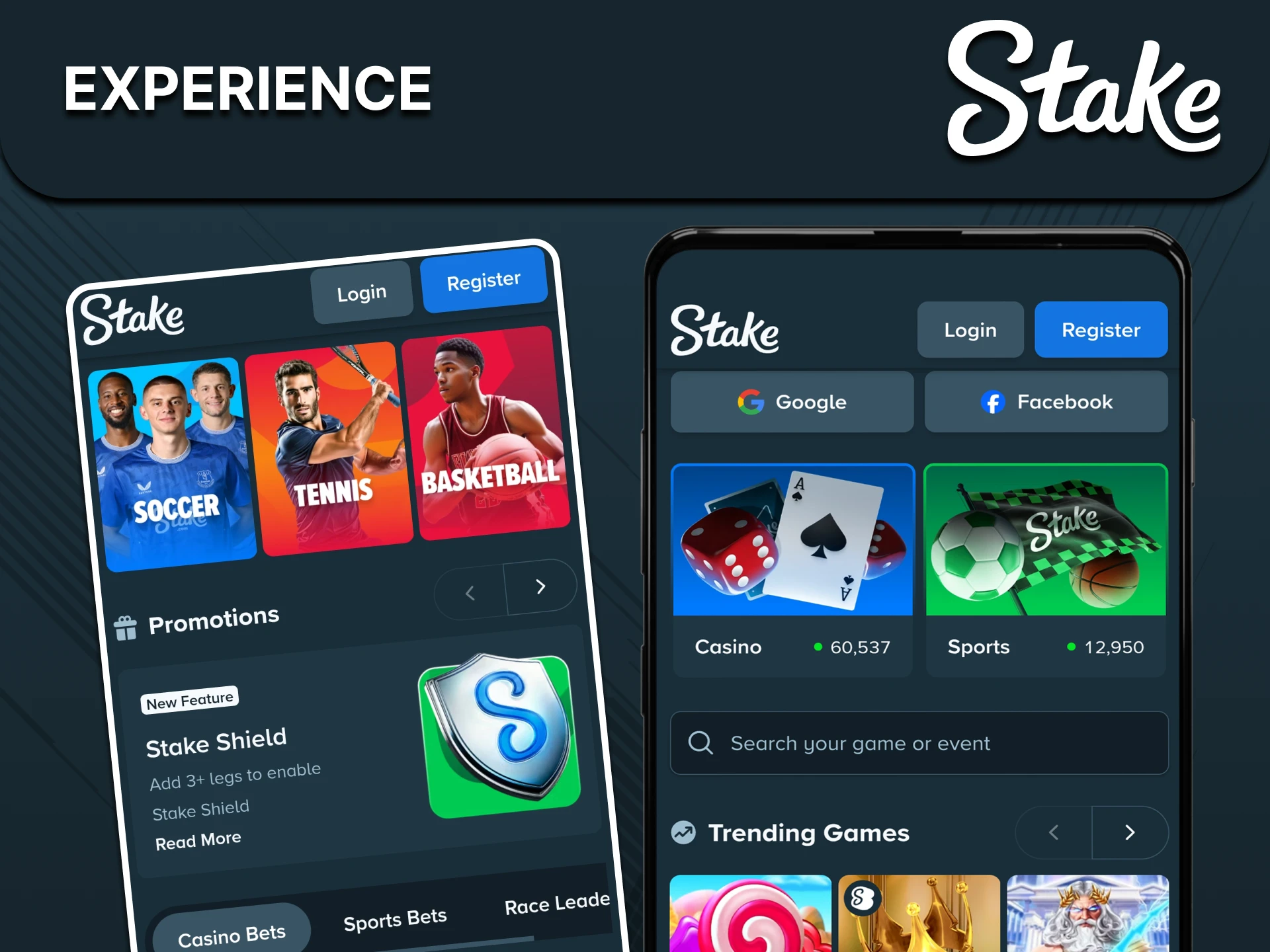 The Stake app will give you an incredible experience.