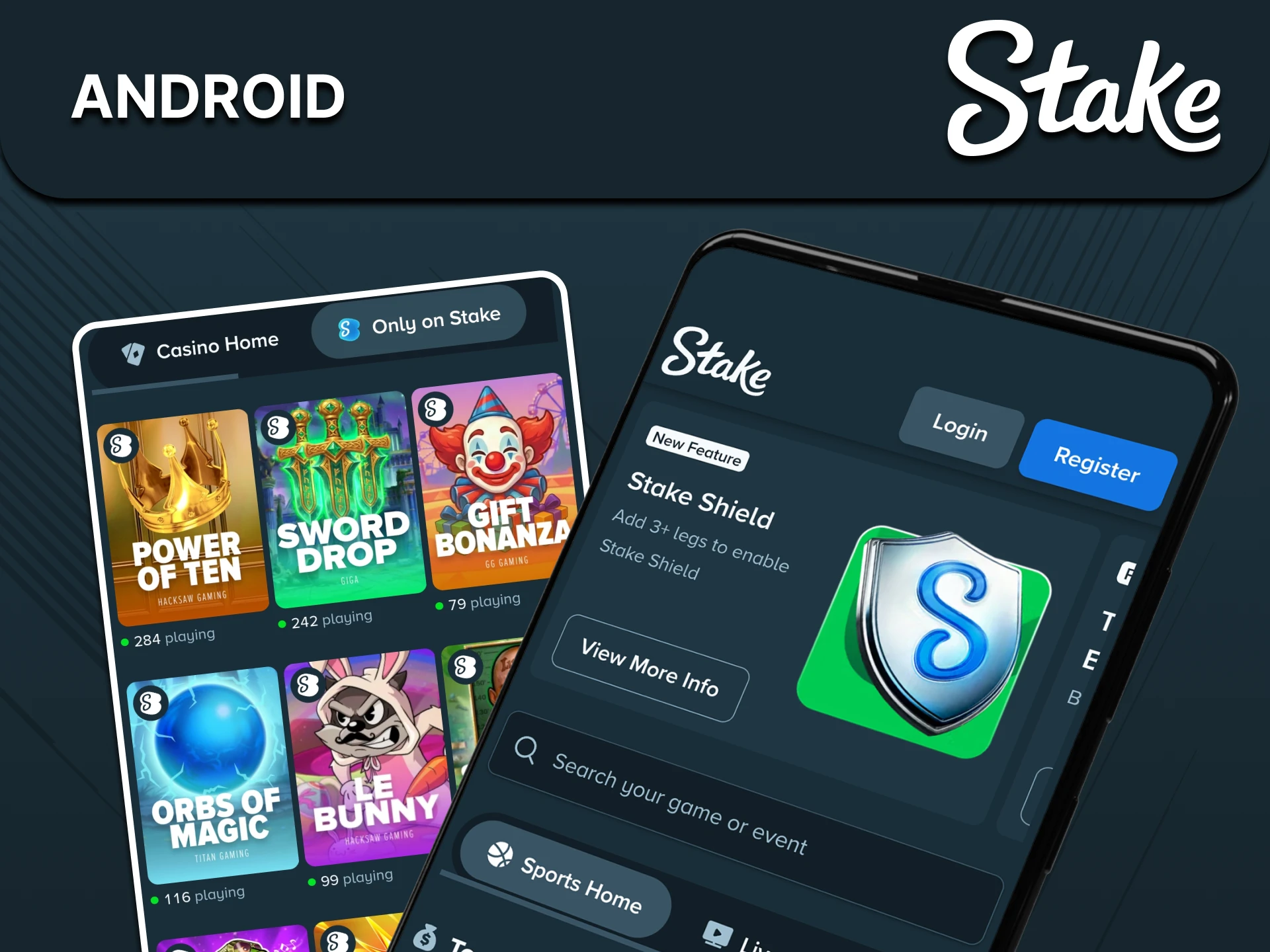 Download the Stake app for Android.
