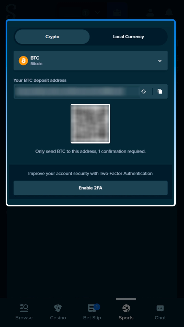 Securely deposit funds for football betting at Stake.