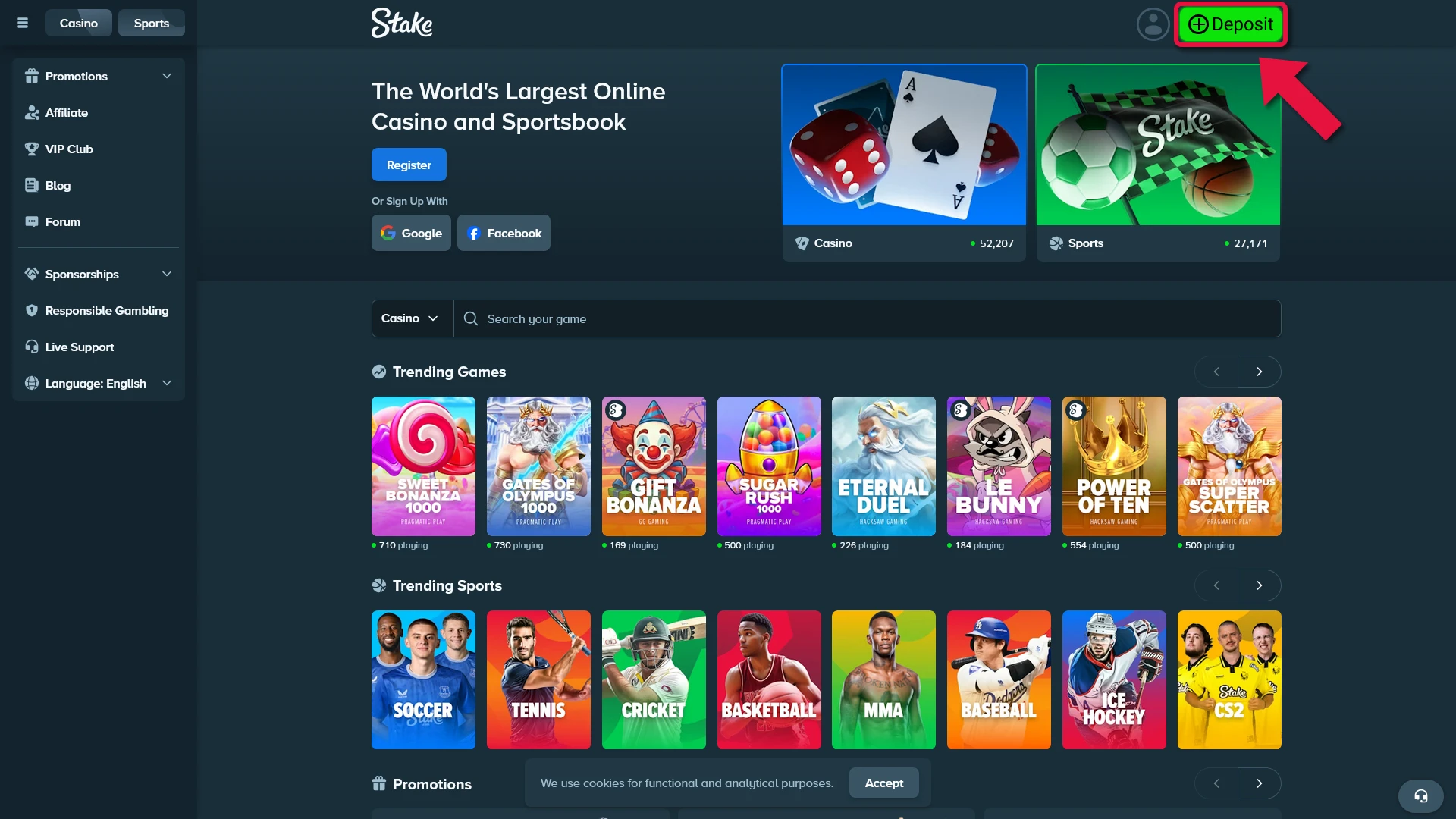 Top up your balance and prepare for MMA wagering on the Stake website.
