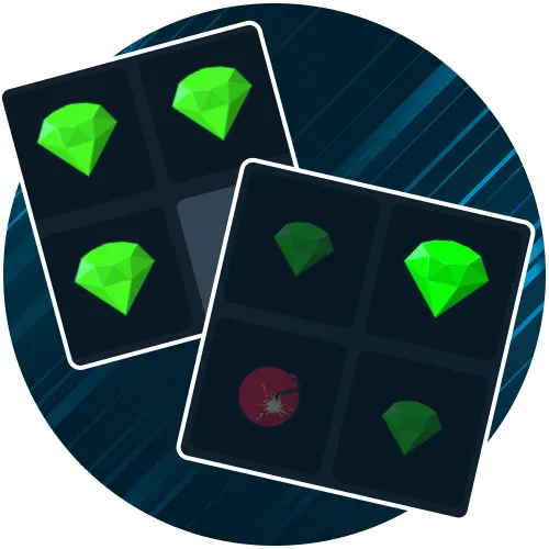 Adjust the number of mines on the board using the Stake game.