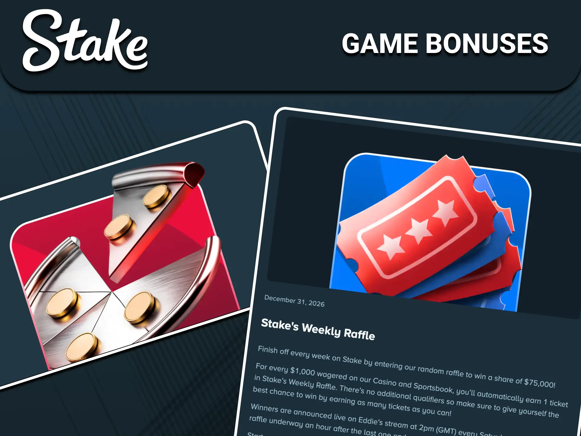 Claim exclusive registration bonuses to play the Stake Aviator game with extra funds.